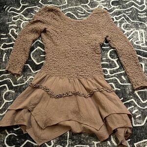 Free People open back Dress, dusty Brown, size M